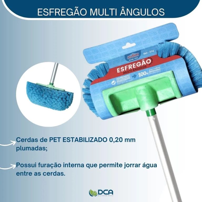 Confira a praticidade e eficácia do esfregão multi ângulos! 
#dcadistribuidora #…