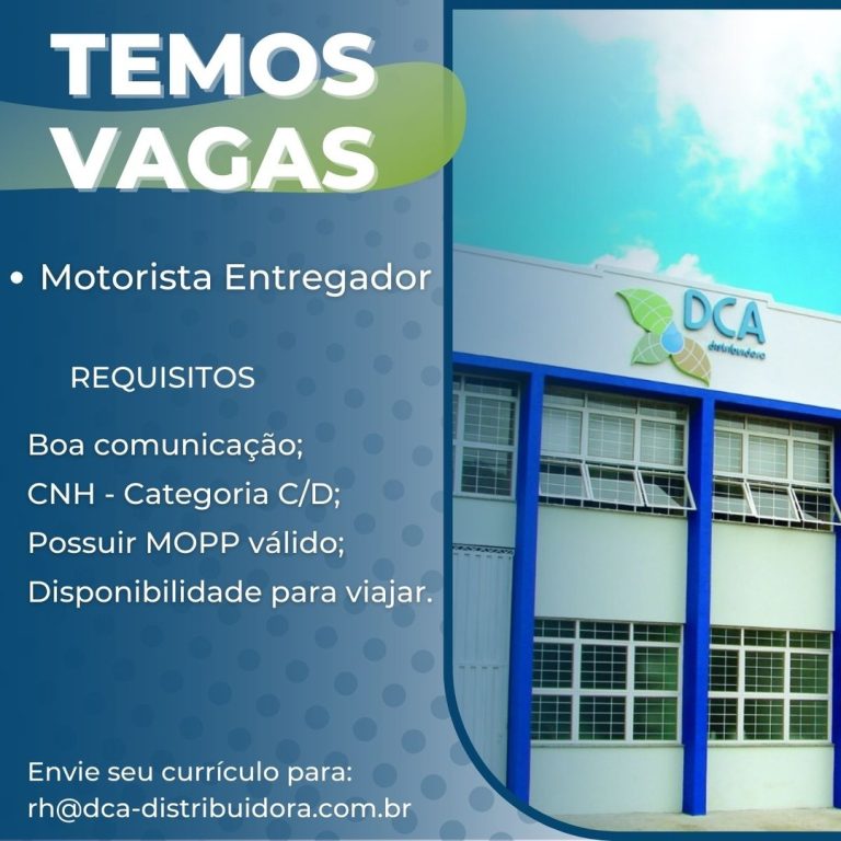 Temos vagas…